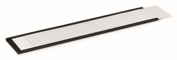 Profilés magnétiques en C DURABLE avec étiquettes et bandes transparentes, 200 x 40 mm (L x H), anthracite, lot de 50, 171958