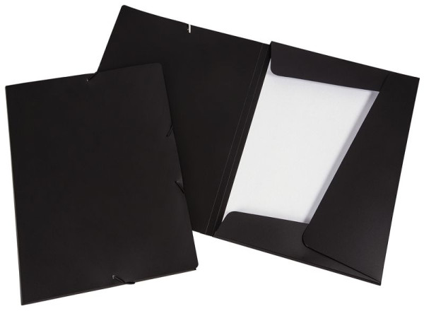 Eichner chemises d'angle / chemises universitaires DIN A4, noir, UE : 10 pièces, 9038-00740