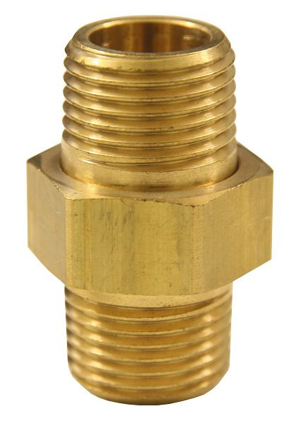 ELMAG mamelon double, séparable, laiton, AG 1/2' x AG 1/2', 42397