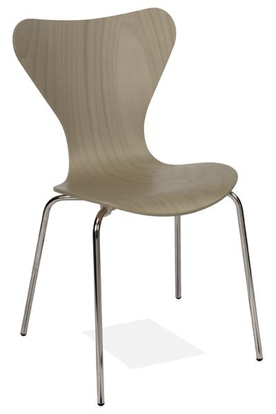 Kaiser-Sitzmöbel Chaise empilable élégante KS16-N4gb, couleur: pierre 7030, UE: 6 pièces, KS16-N4gb (pierre)