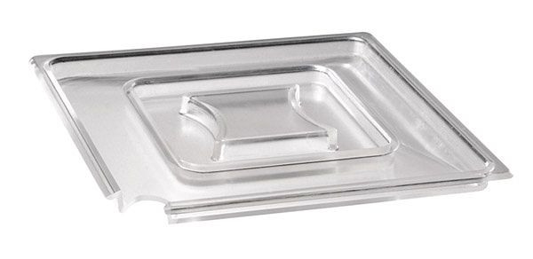 Couvercle APS -FLOAT-, 19 x 19 cm, hauteur : 1,3 cm, SAN, avec évidement pour cuillère, 83921