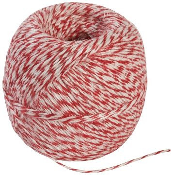 Ficelle à saucisses Contacto 200 g, blanc-blanc-rouge, 3883/232