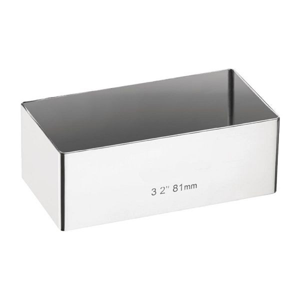 Vogue mini cercle à gâteau rectangulaire 8 x 4cm, E062