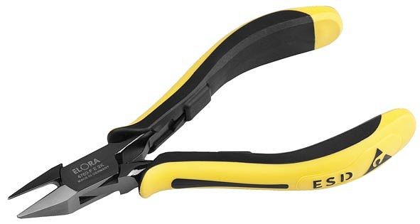 ELORA Pince coupante latérale électronique ESD fine, 4760-FE 2K, 4760010001000