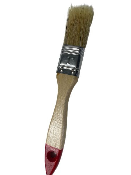 VaGo-Tools Pinceau à vernis, glaçure, pinceau de peintre, pinceau plat, poils chinois, 25 mm, UE : 12 pièces, 190-010-12_vx