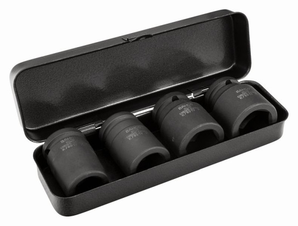 Jeu de clés à chocs Bahco 1/2", hexagonales, renforcées, 4 pièces, 17-24 mm, K7801VM/S4
