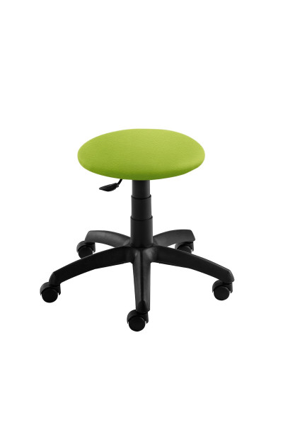 Tabouret Mayer Sitzmöbel , structure noire, siège rembourré, vert pomme, 1282S_30587