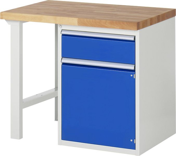 Etabli RAU série 7000 - modèle 7502-1, L1000 x P700 x H890 mm, base système L1000 x P650 x H850 mm, 03-7502A1-107B4M.11