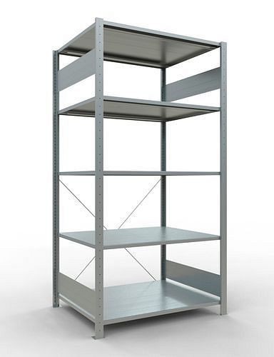 Rayonnage à étagères Schulte, champ de base, 5 niveaux de rangement, traverse, charge du compartiment 150 kg, 1060 x 836 x 2000 mm, 278703