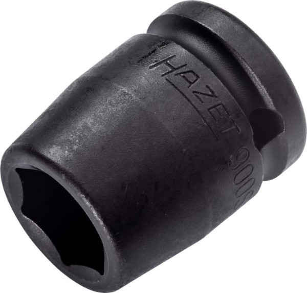 Impact Hazet, douille tournevis machine, 6 pans, carré creux 12,5 mm, profil traction 6 pans extérieurs, 17 mm, 900S-17
