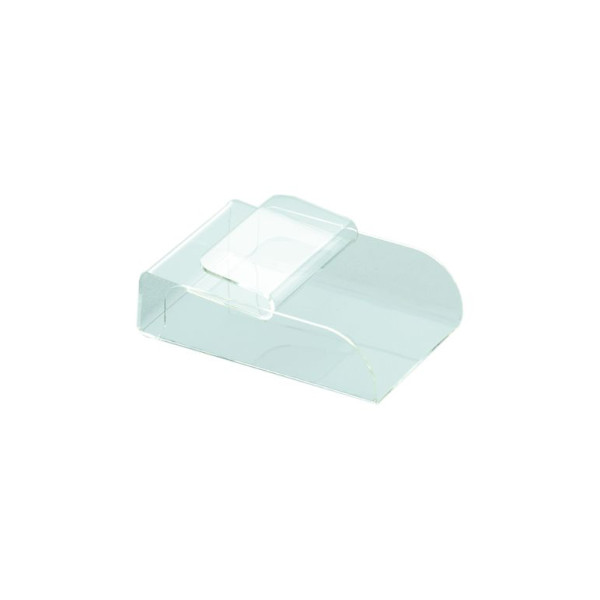 Porte-papier gras Schneider pour DIN A 6 (130x190x65 mm), verre acrylique, transparent, auto-serrant, 172000