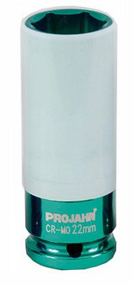 Douille impact Projahn 1/2" profonde pour jantes aluminium 22 mm, 382022
