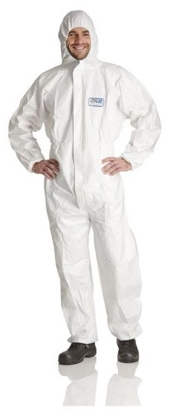 Combinaison ProSafe 2, cagoule, antistatique, blanche, taille XL, UE : 50 pièces, PS2-XL