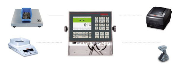 Balance de comptage et de contrôle Soehnle SC, charge maximale : 7,5 kg, incrément de chiffres : 0,1 g, 310 x 275 x 70 mm, 5810.00.001