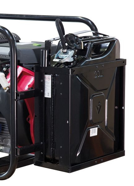 Réservoir mobile ELMAG 20 litres avec pompe diesel 12V et support pour générateur diesel avec démarrage électrique, 53354