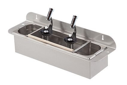 Lölsberg i.ScoopShower Unlimited Silver WATERSTOP D Système de douche doseur double (version complémentaire), avec couvercle, 926 007D
