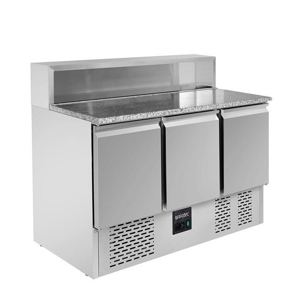 Saladette à pizza Vaiotec EASYLINE 700 / 3 volets - avec 3 portes, 136,5x70x107,5 cm, 10022