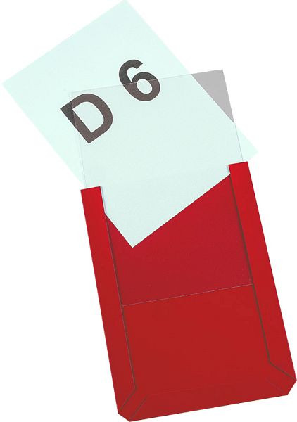 Pochette magnétique Eichner DIN A6, L 114 x H 154 x P 3 mm, haut, UE : 10 pièces, 9218-02952-05