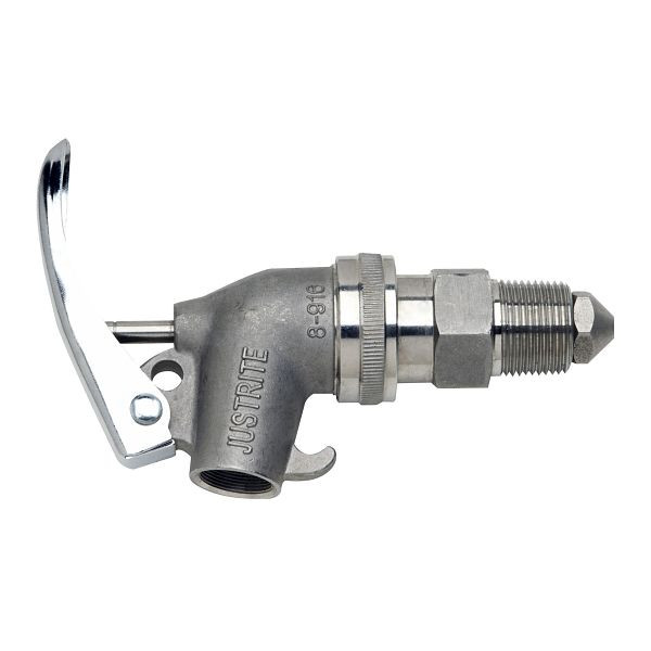 Robinets de sécurité Justrite 850, 10,4 cm x 14,3 cm, acier inoxydable, JDR08916SS