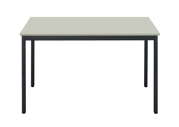 Table polyvalente Bisley MULTI Desking, rectangulaire 19 mm, décor G gris, structure gris anthracite, H 740 x L 1200 x P 600 mm, MT1206G334