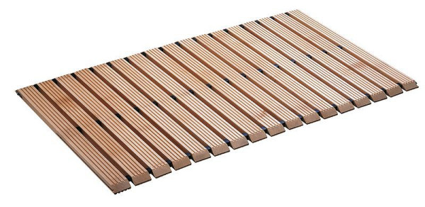 Caillebotis en bois KLW avec bords biseautés environ 45 °, largeur: 800 mm, longueur: 1000 mm, 10 / HLA-SK-0800-1000