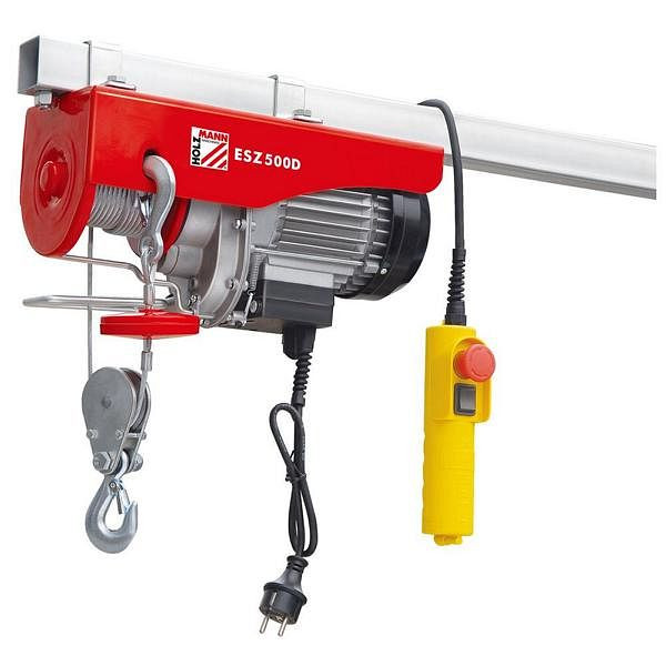 Palan électrique à câble Holzmann, capacité de levage : 500 kg, ESZ500D_230V