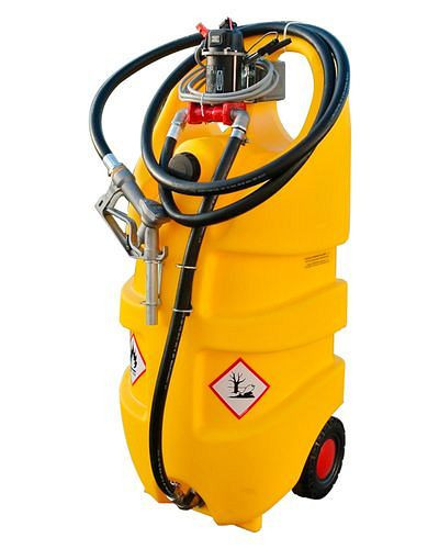 Système de réservoir mobile DENIOS type Caddy pour diesel, 110 litres, avec pompe électrique 24 V, 252-499