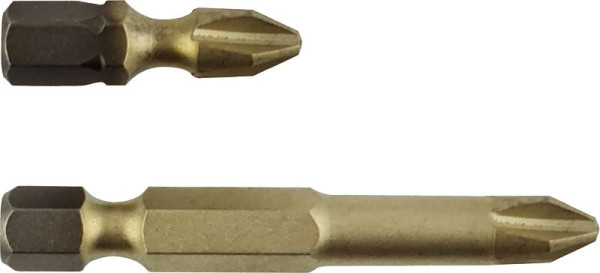 Embout Projahn 1/4" STAR longueur 50mm PH2 ZrN paquet de 10, 1781002-10