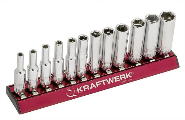Kraftwerk MagAlu jeu de douilles profondes 1/4 "12 pièces, 101990