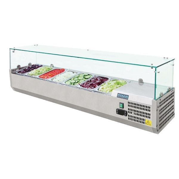 Vitrine réfrigérée Polar 7 x GN1 / 4, G609
