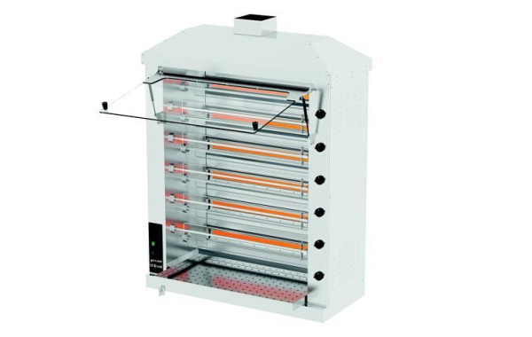 grill de poulet gel-o-mat avec 11 brochettes, modèle GCRG6C-11, GCRG6C-11