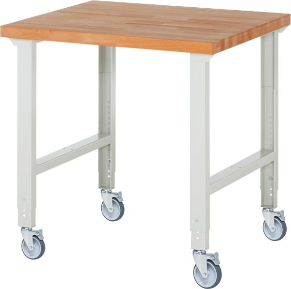 Etabli mobile RAU (réglable en hauteur) 7000-1, 1000x900x950-1000mm, 4 roulettes pivotantes, 05-7000-1-109B4H4.12
