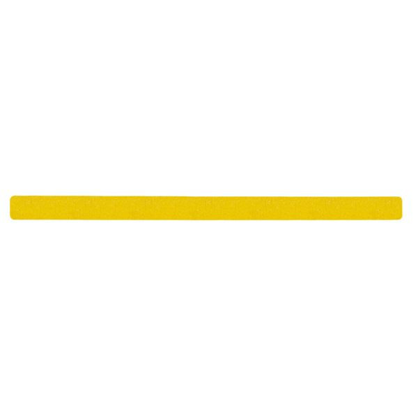 m2 Revêtement antidérapant Bandes simples jaunes déformables 50x800mm, UE : 10 pièces, M2GV100501