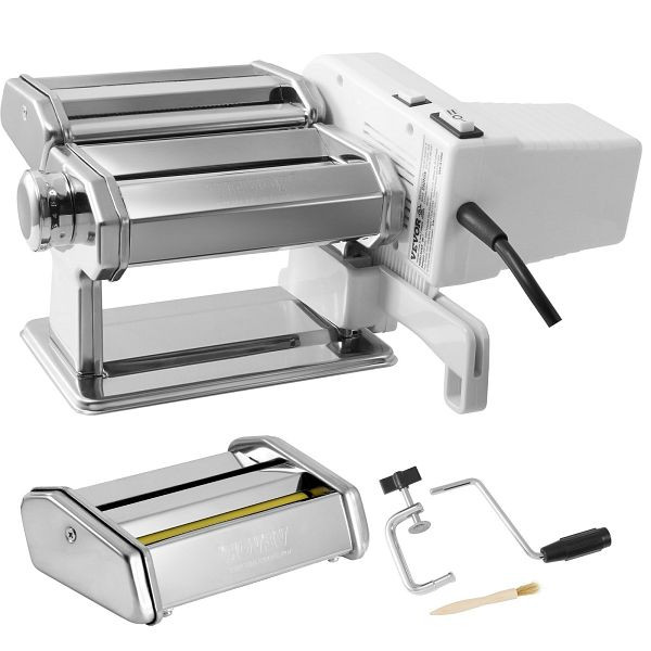 Machine à pâtes électrique VEVOR Machine à pâtes, 9 niveaux 0.3-3mm Machine à pâtes réglable fabricant de pâtes, QMJYSSDD15CMRQIIWV2