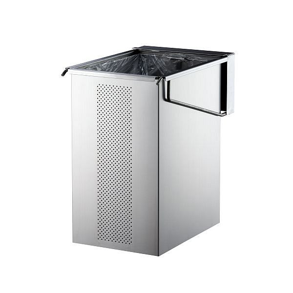 Poubelle à encastrer Air Wolf, série Sigma, H x L x P : 450 x 284 x 432 mm, acier inoxydable brossé, 20-146
