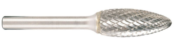 Fraise carbure Projahn forme H flamme d1 12,7 mm, diamètre de tige 6,0 mm coupe transversale, 700866127