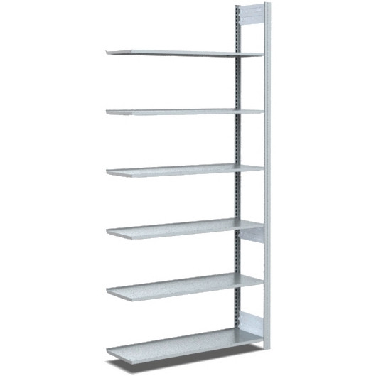 Rayonnage BITO type : EL champ complémentaire 25mm kit de sol / rack d'archives 70kg 2199x746x324 galvanisé, C1251-0006