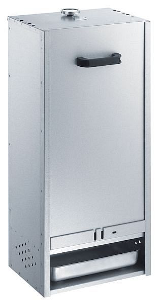 Fumoir Peetz en tôle d'acier aluminisée avec glissière, HxLxP: 85cm x 39cm x 28cm, 63001