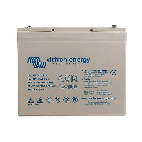 Batterie Victron Energy AGM Super Cycle 12V/100Ah, 2-67-012245, BAT412110081