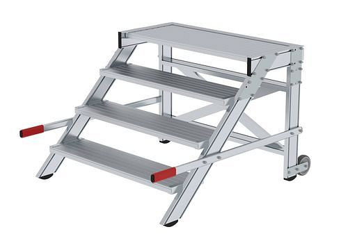 Plate-forme de travail mobile Krause, en aluminium, 4 marches, largeur de marche 1000 mm, 274516