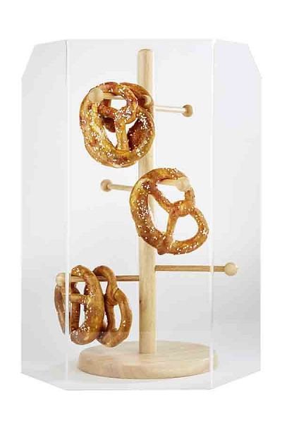 Protection hygiénique APS, 20 x 20 x 20 cm, hauteur : 50 cm, acrylique, d 3 mm, idéale pour les supports de bretzels, 11557