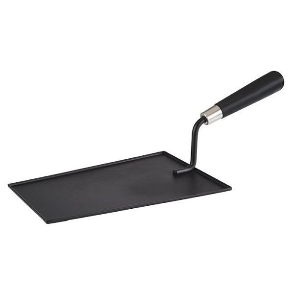 APS louche de service -BOB-, plan de service : 23,5 x 15,5 cm, acier inoxydable, noir, avec manche en bois (hêtre), noir, manche : 13,5 cm, 40681