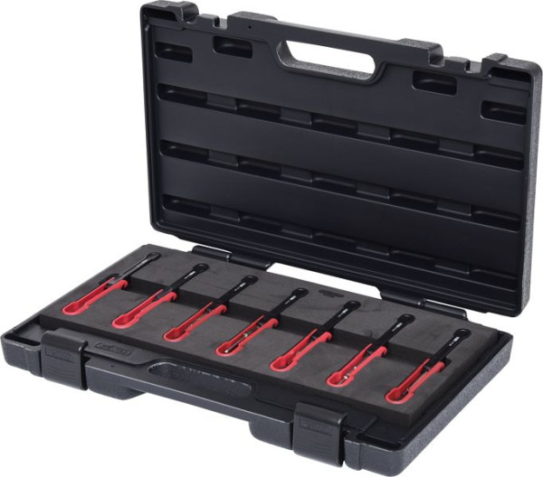 KS Tools jeu d'outils de déverrouillage, 7 pièces, pour contacts de prise Renault / PSA, 154.0160