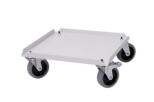 Bedrunka+Hirth accessoire mobile pour chariot d'ordinateur, 4x roulettes pivotantes, dimensions en mm (LxPxH) : 500 x 500 x 150, 04.105.125
