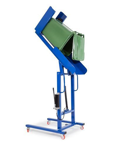 Basculeur de poubelle mobile DENIOS pour grandes poubelles de 80 à 240 litres, 115-212