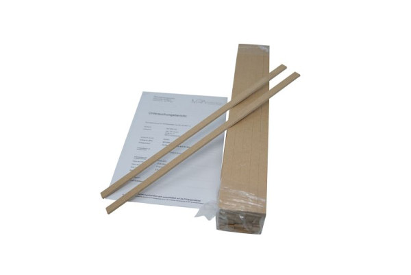 Bandes de répartition de charge FORM+TEST 15x440x4 mm avec certificat MPA, paquet de 100, B3176
