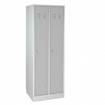 Armoire/armoire ADB Regular" 2 portes, dimensions HxLxP : 1775x600x500 mm, couleur du corps : gris clair (RAL 7035), couleur de la porte : gris clair (RAL 7035), 40891