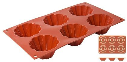 Tapis de cuisson Contacto Briochette, 8/4 cm, 6638/864