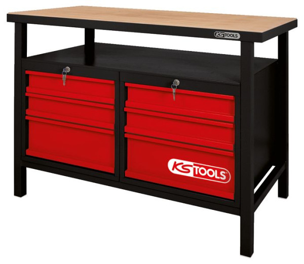 Établi KS Tools avec 6 tiroirs, H840xL1200xP600mm, 865.0004