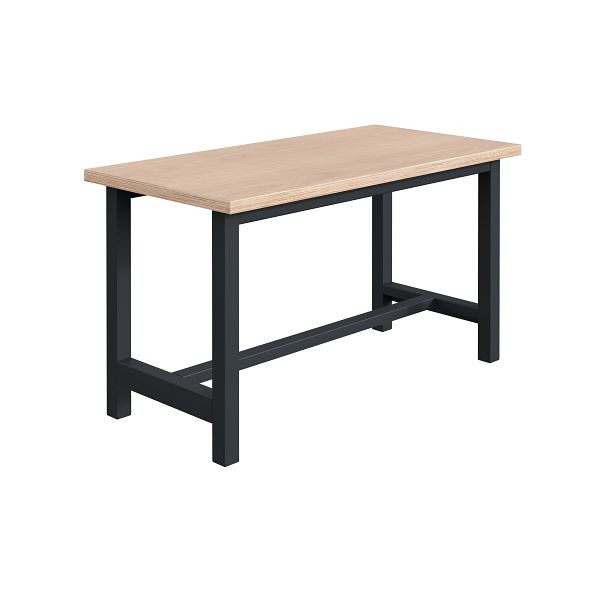 Etabli SOFAME CKS L 1200 x P 750 x H 840 mm, plan de travail multiplex 40 mm, gris anthracite RAL 7016, W010160003GA
